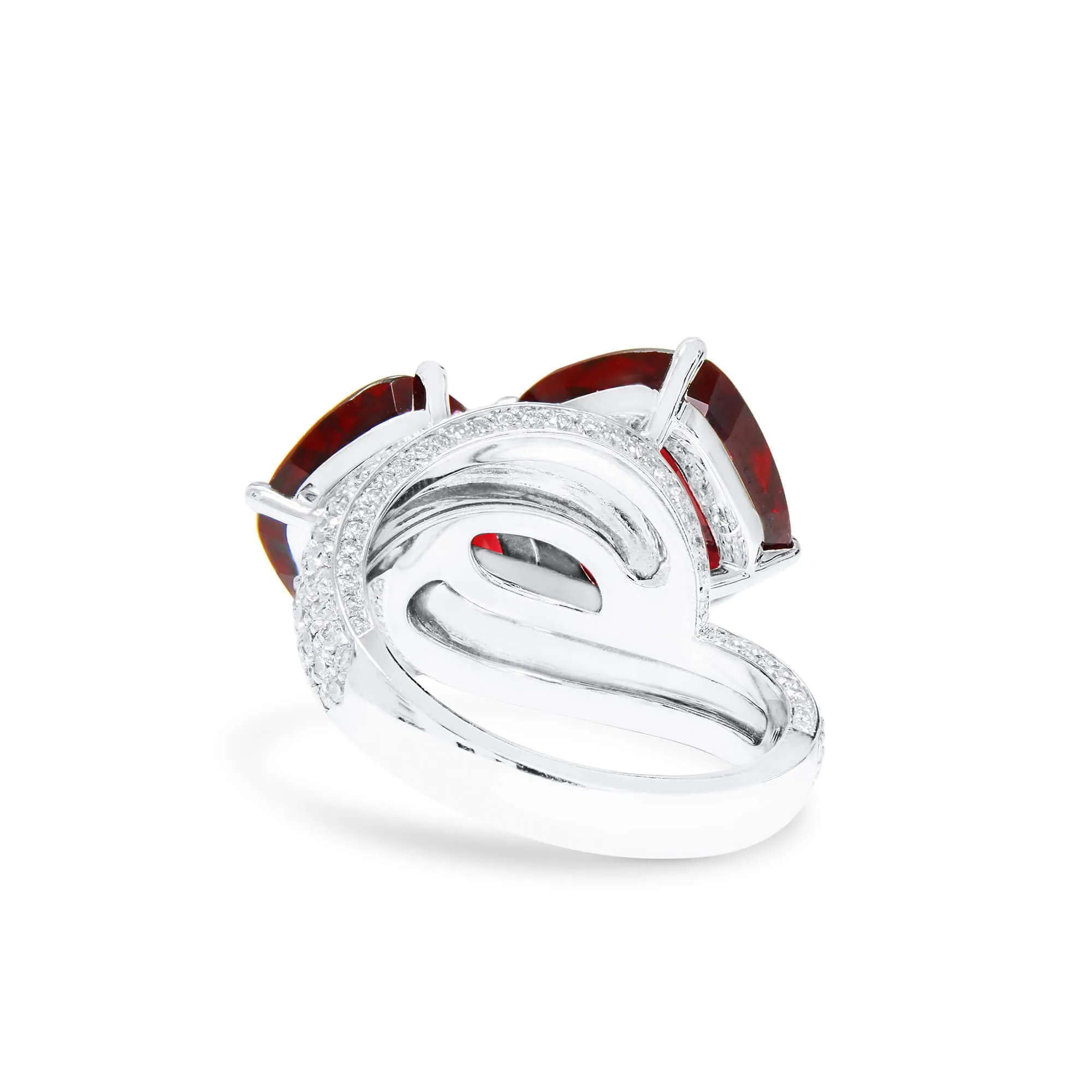 Natural Vivid Red Burma Spinel Ring, 11.62 Ct. TW, Cushion shape GRS Certified,Ruby Rings