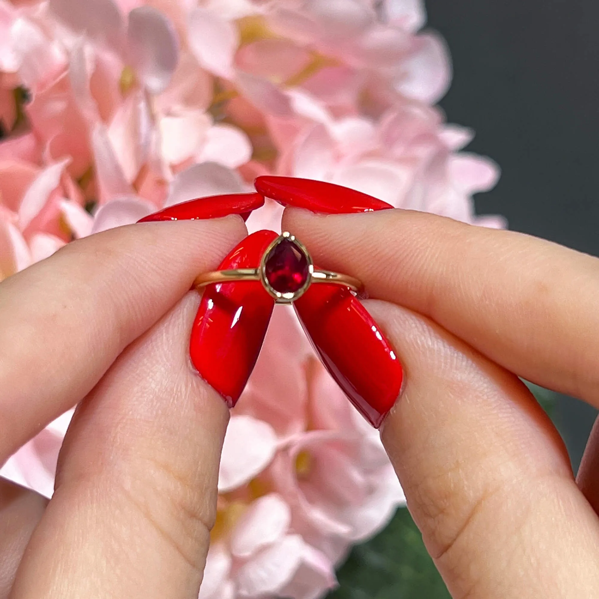 Natural Vivid Red Ruby Ring, 0.69 Ct. TW,Ruby Rings