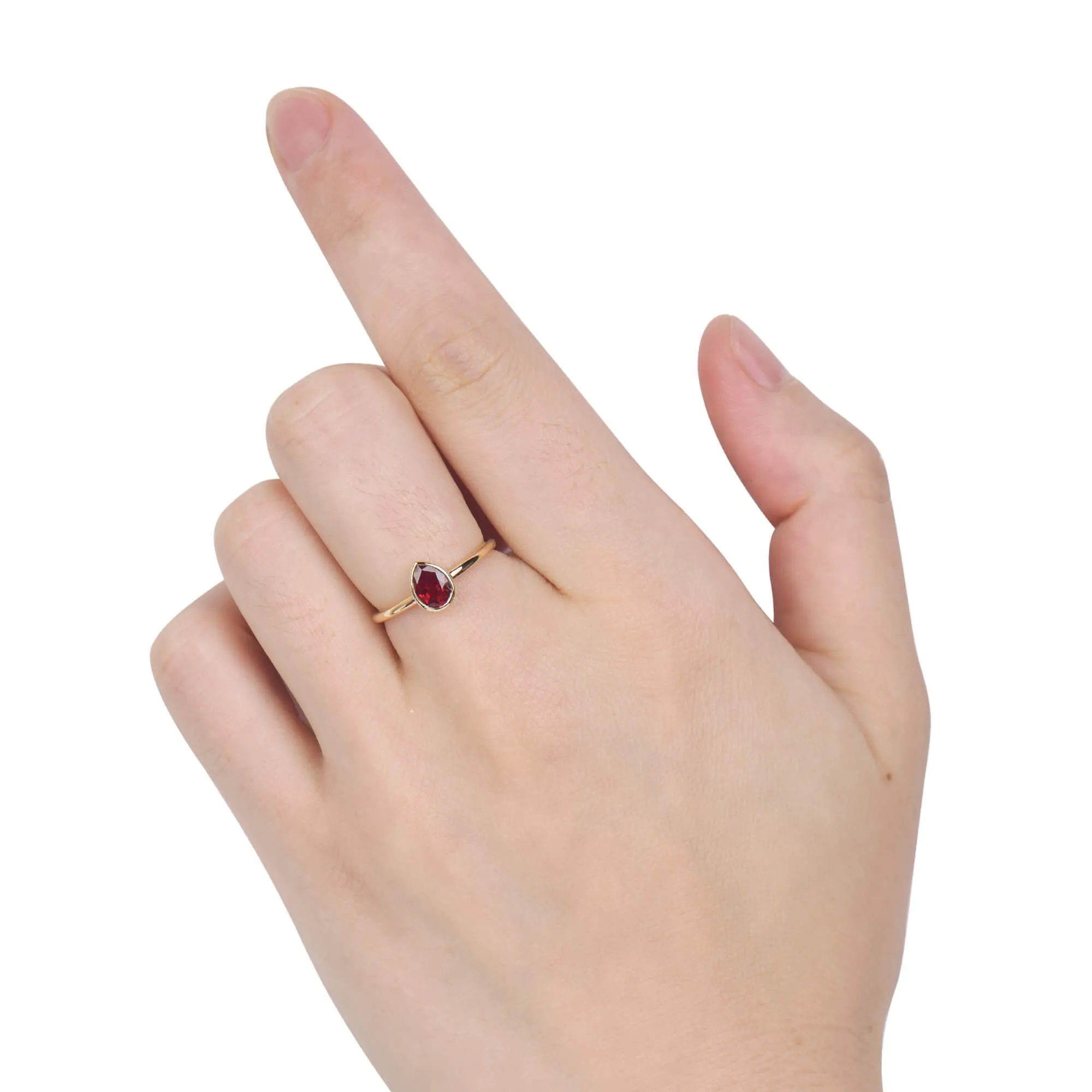 Natural Vivid Red Ruby Ring, 0.69 Ct. TW,Ruby Rings