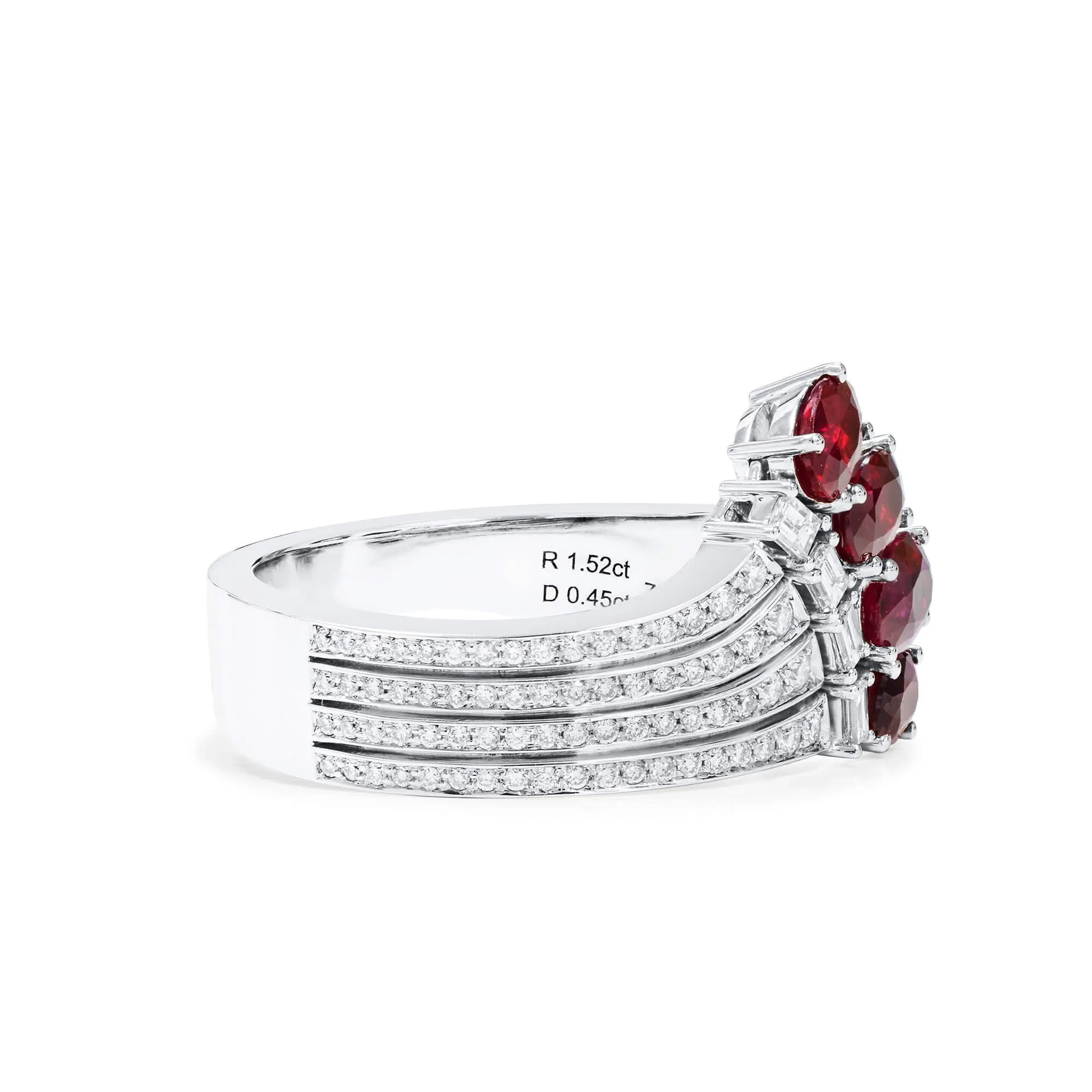 Natural Vivid Red Ruby Ring, 1.97 Ct. TW, Oval shape EG_LAB Certified,Ruby Rings