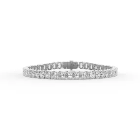 Oval shape diamond tennis bracelet, 14.0 Ct. TW,Bracelet Jewelry