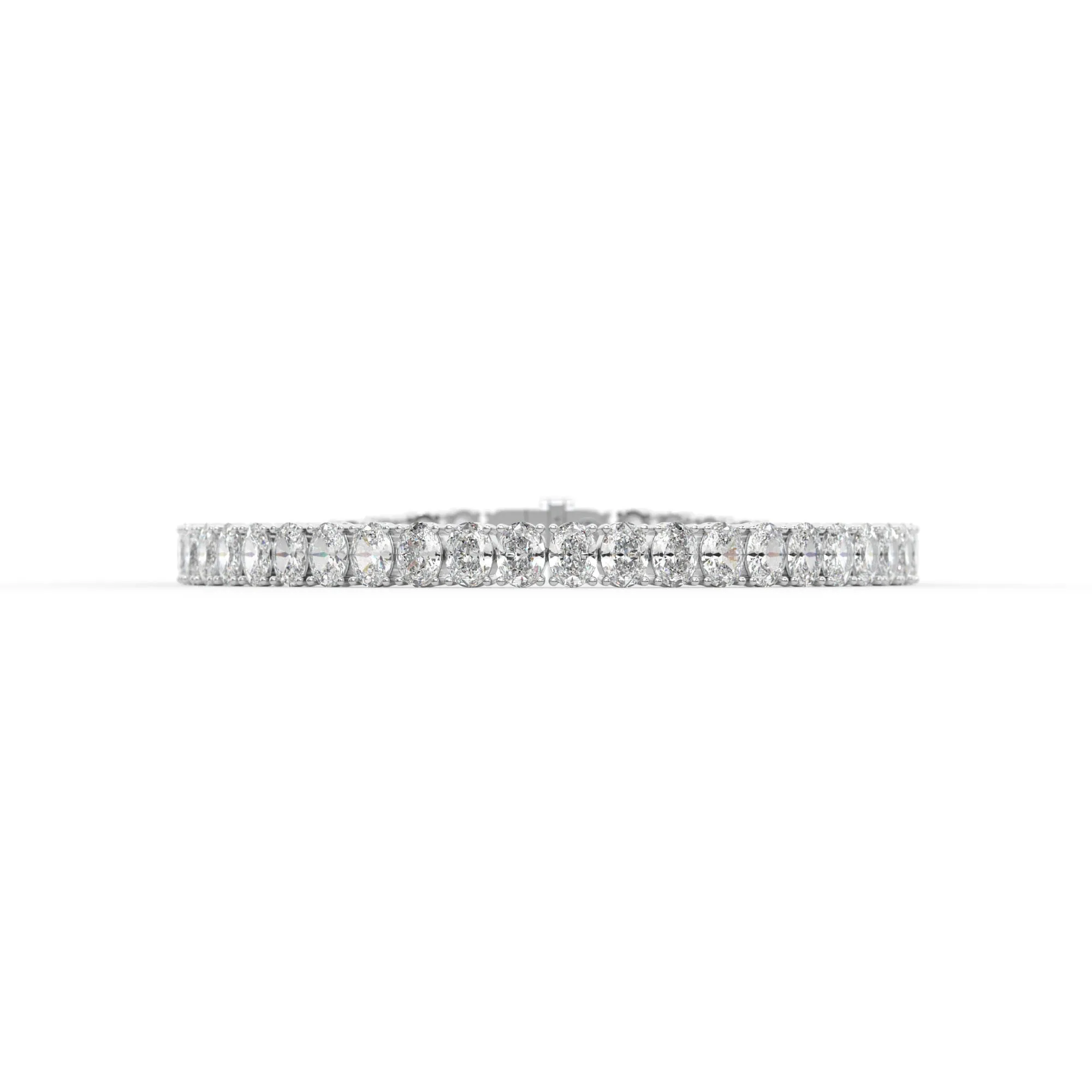 Oval shape diamond tennis bracelet, 14.0 Ct. TW,Bracelet Jewelry