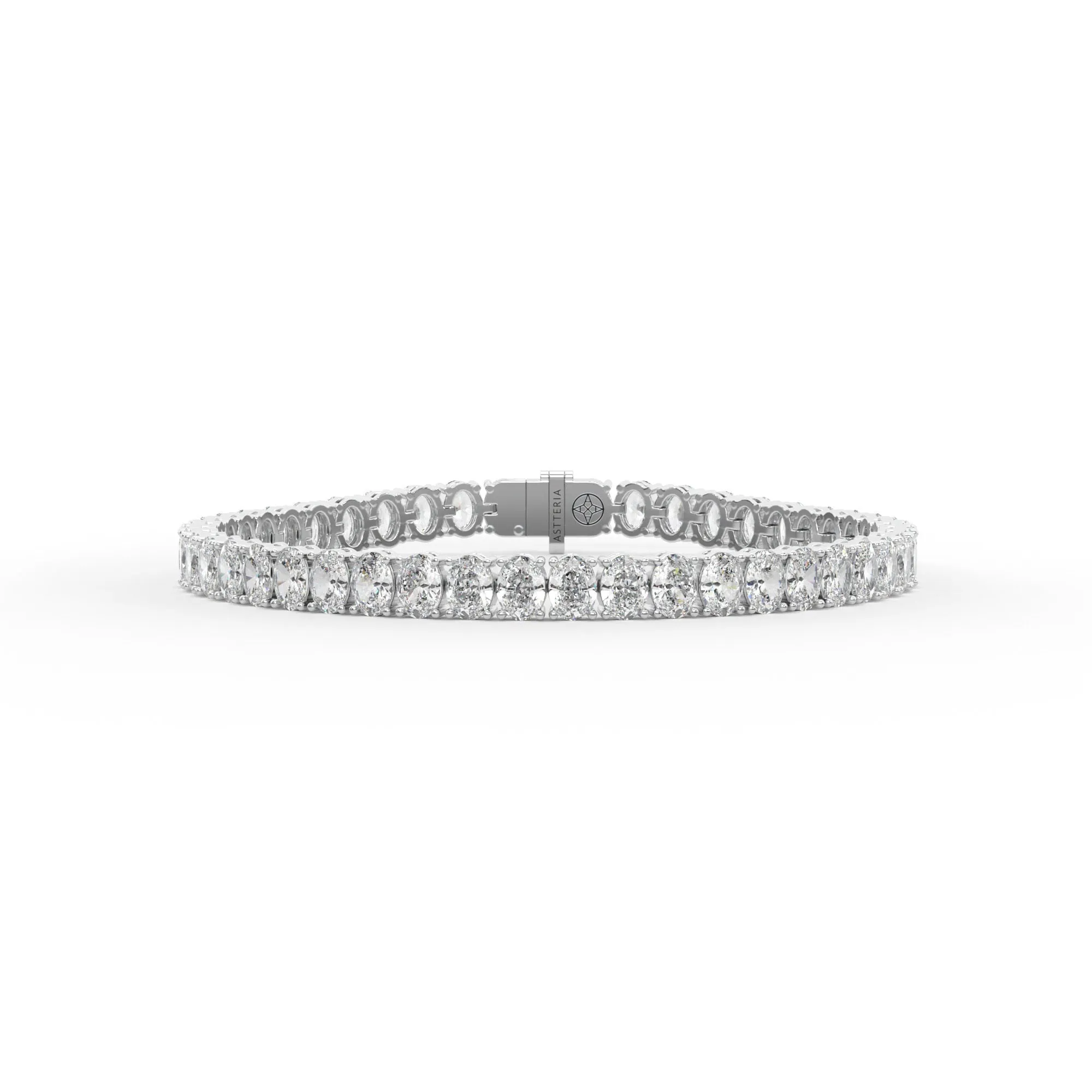 Oval shape diamond tennis bracelet, 14.0 Ct. TW,Bracelet Jewelry