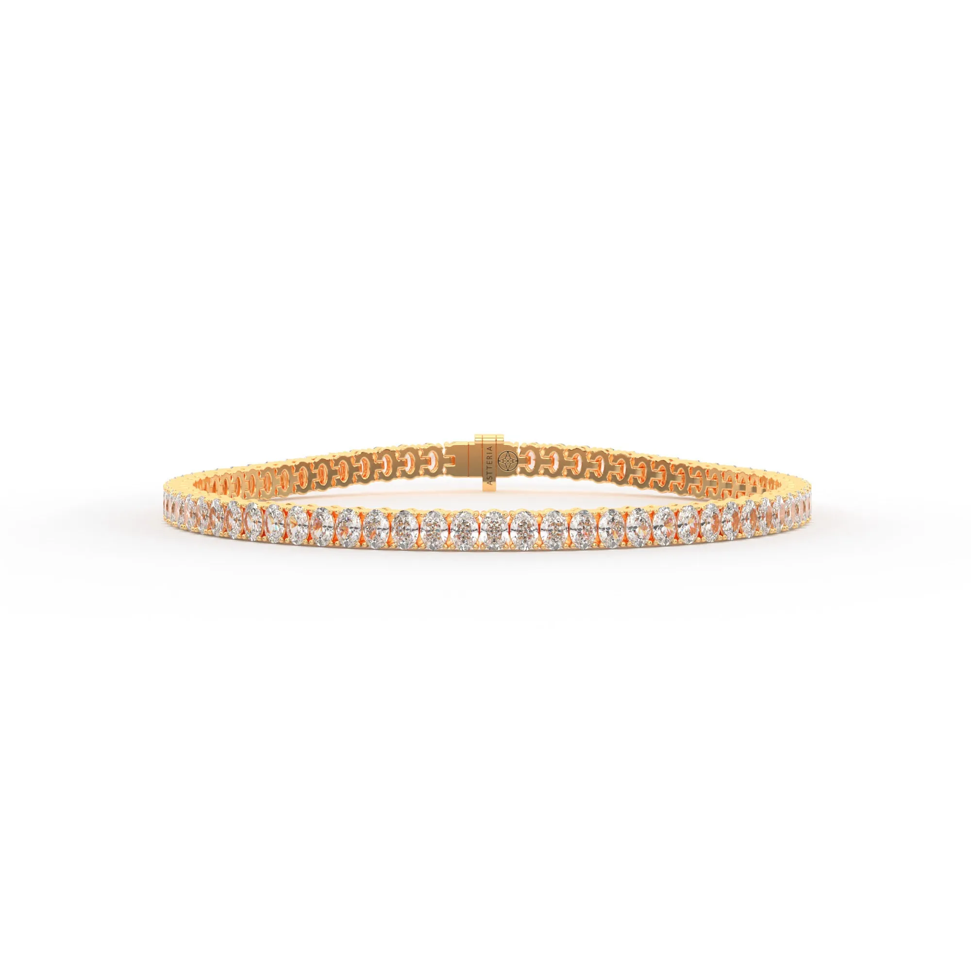 Oval shape diamond tennis bracelet, 7.0 Ct. TW,Bracelet Jewelry