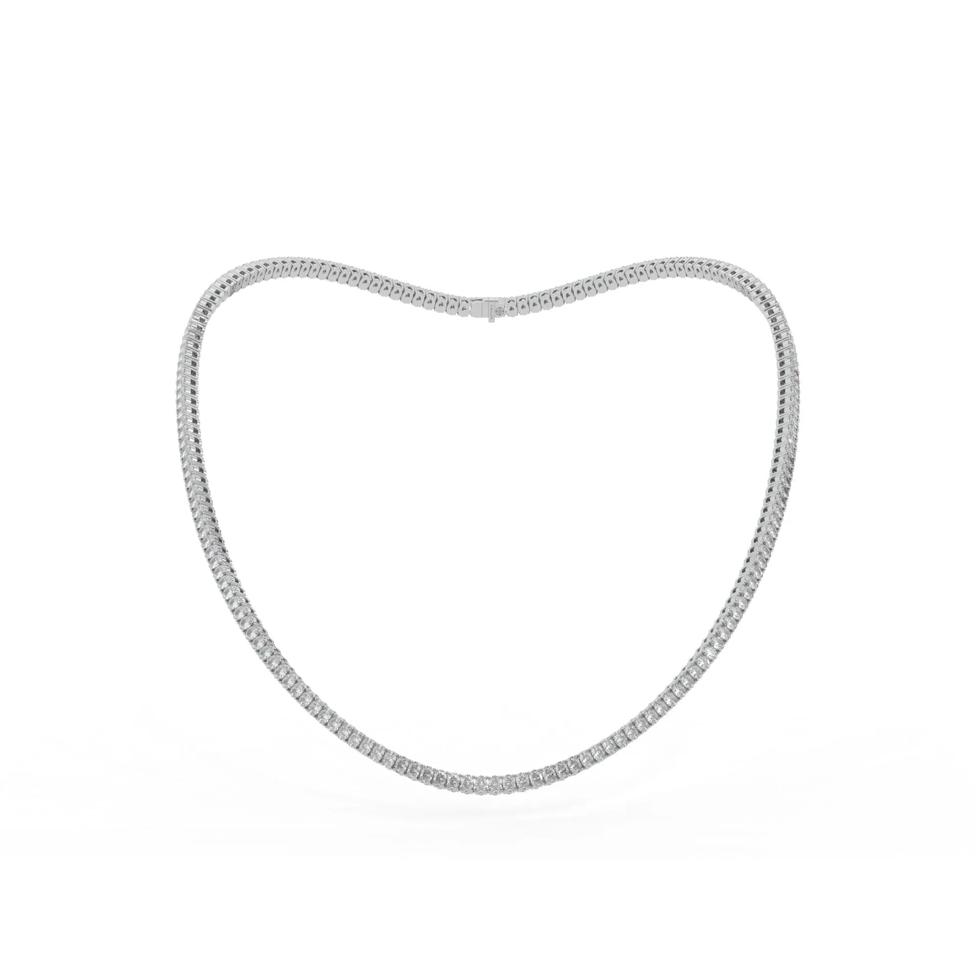 Oval shape diamond tennis necklace, 16.0 Ct. TW,Pendant&Necklace