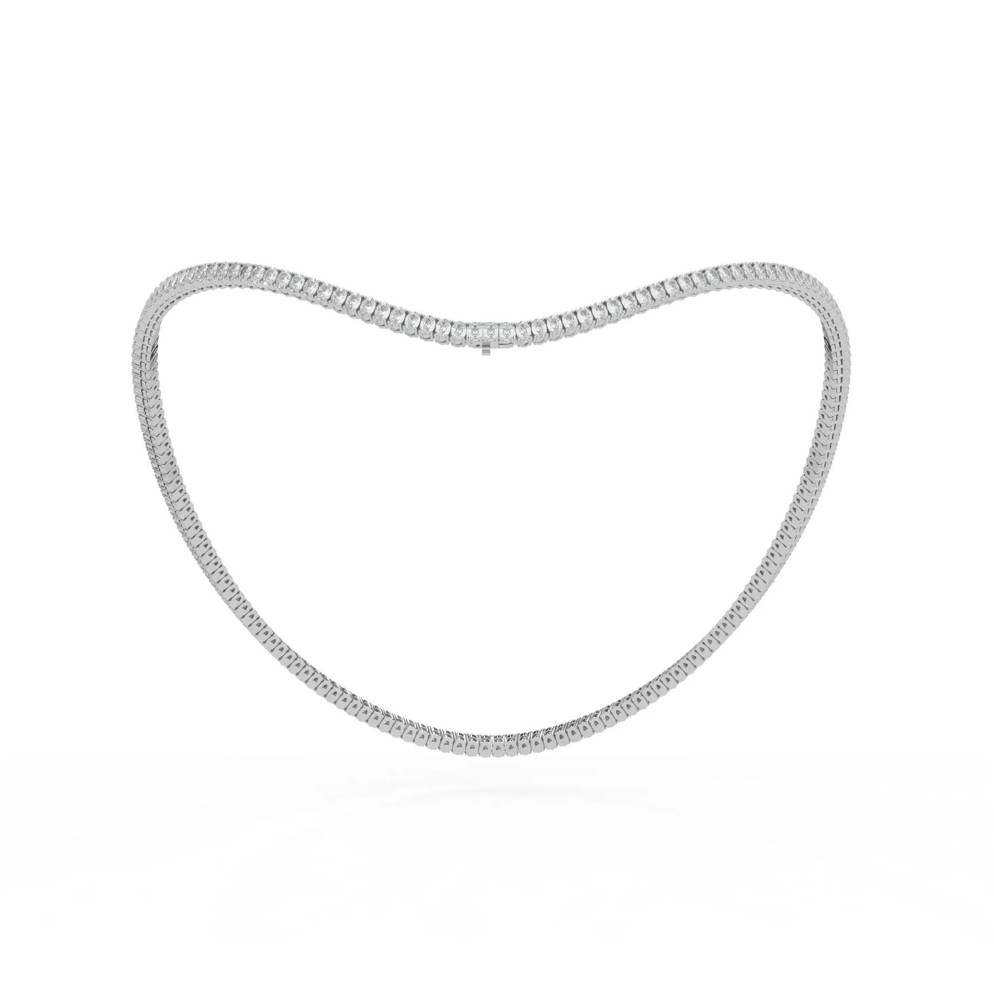 Oval shape diamond tennis necklace, 16.0 Ct. TW,Pendant&Necklace