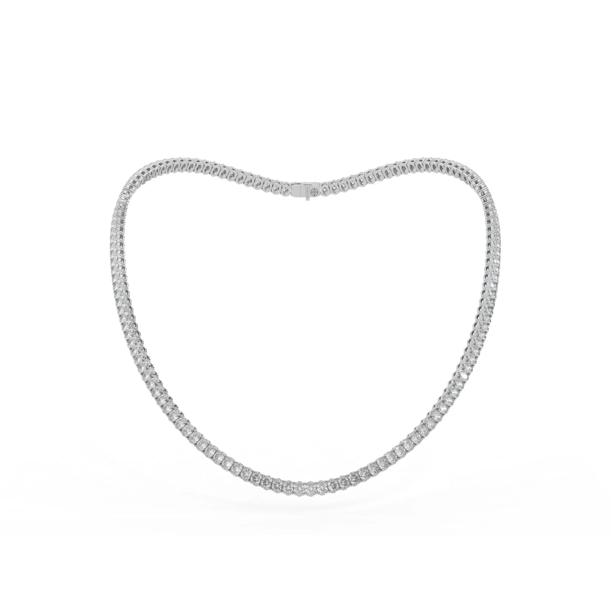 Oval shape diamond tennis necklace, 25.0 Ct. TW,Pendant&Necklace