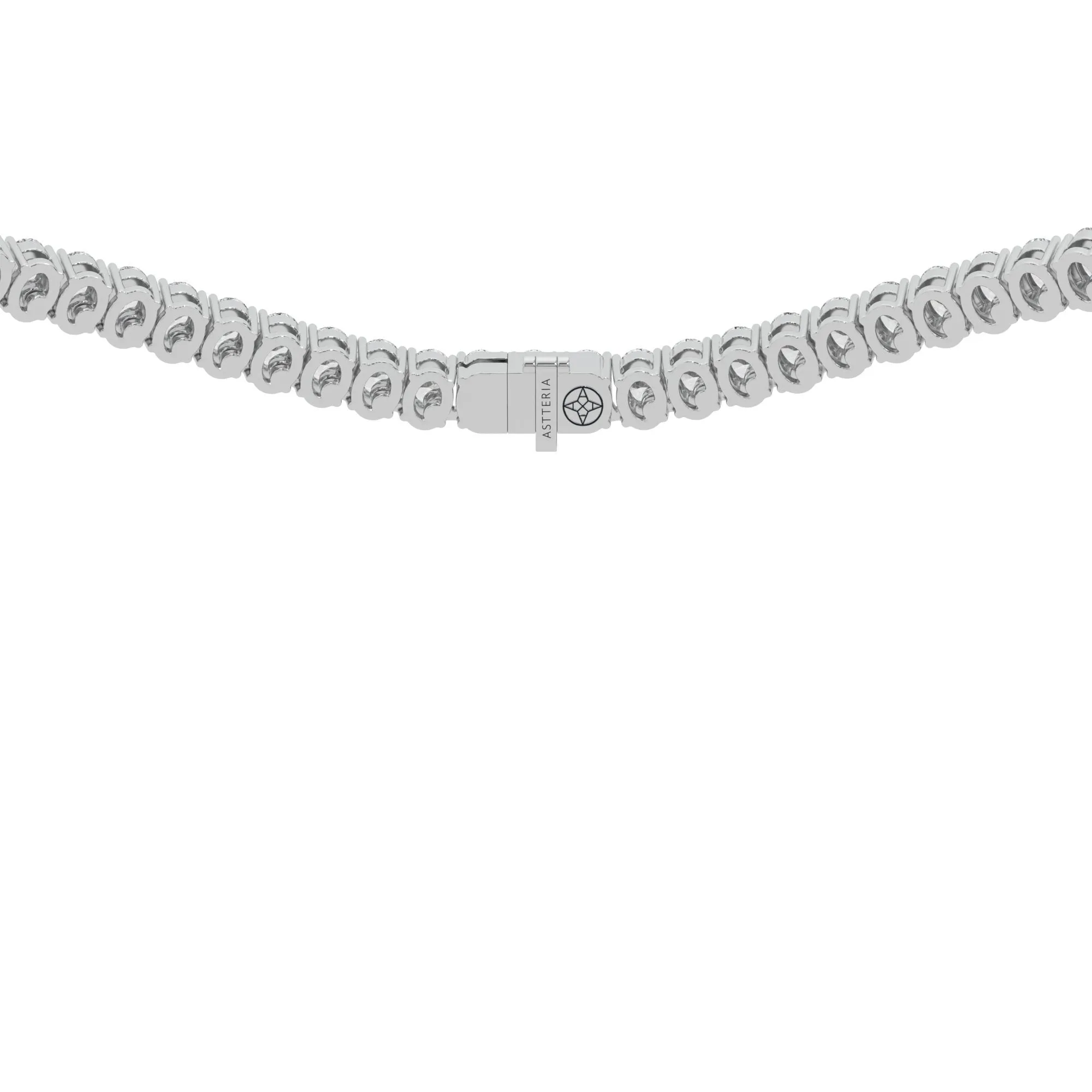 Oval shape diamond tennis necklace, 25.0 Ct. TW,Pendant&Necklace