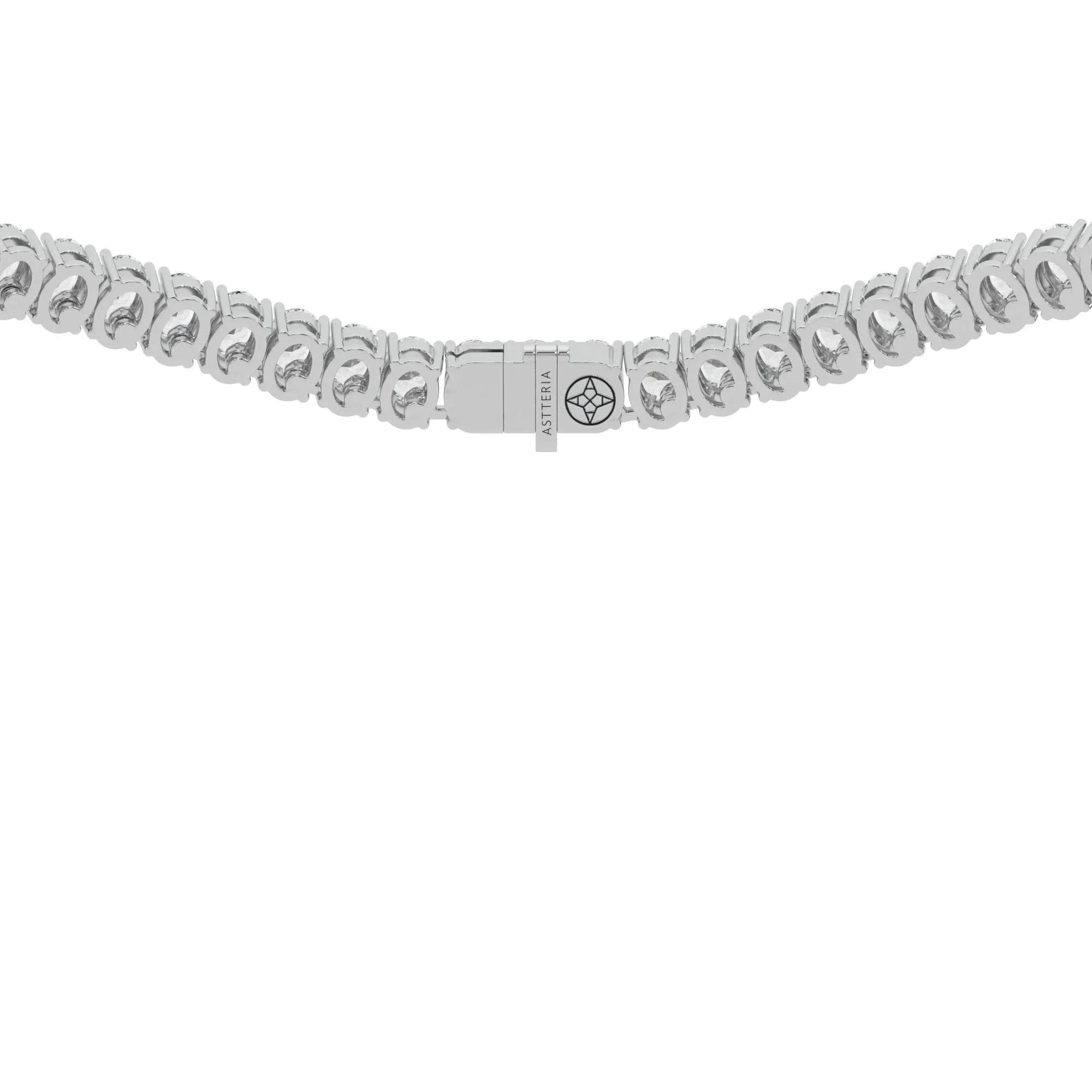 Oval shape diamond tennis necklace, 32.0 Ct. TW,Pendant&Necklace