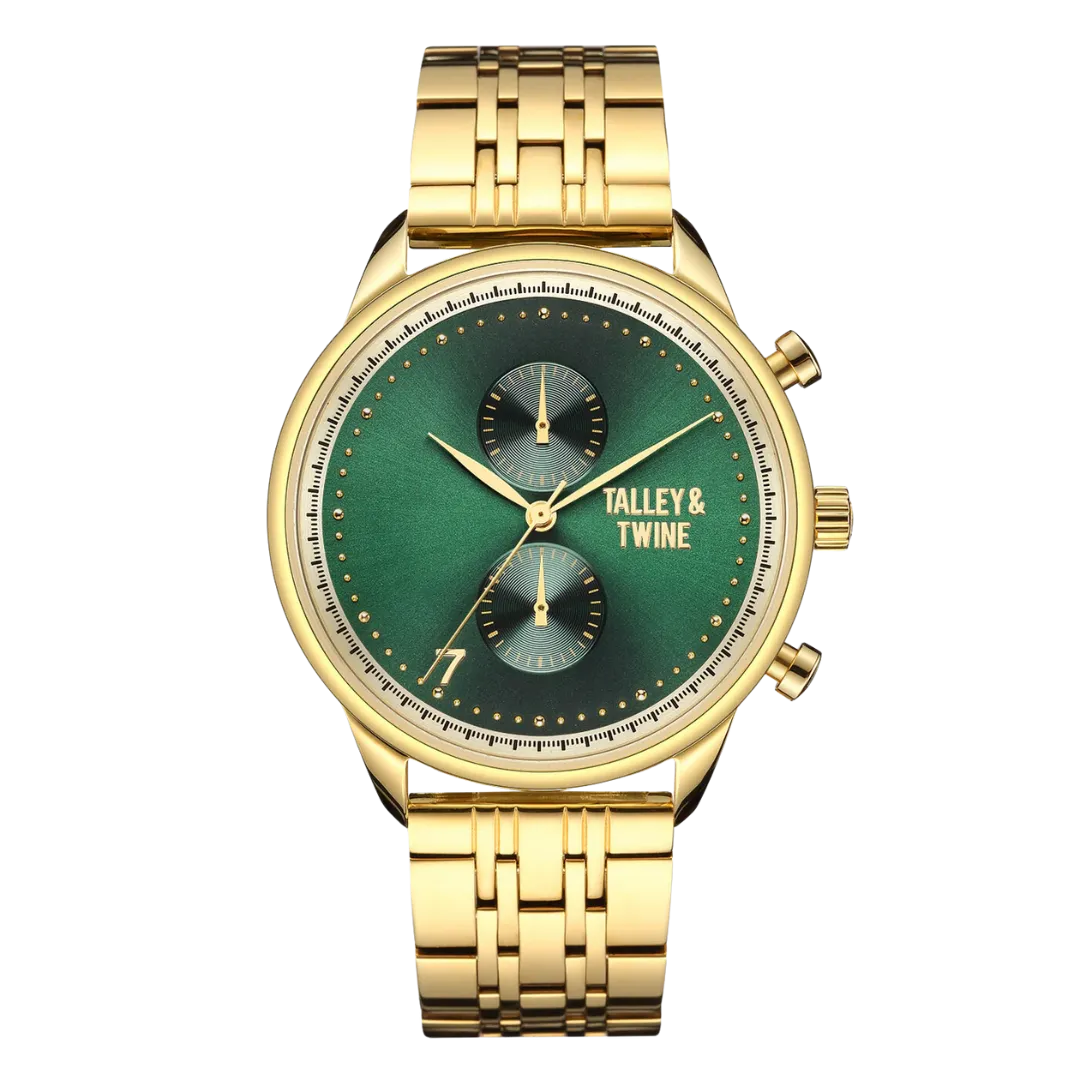 [PRE-ORDER ONLY: Ships By July 2025] Gold & Green "Money & Honey",Women Watch