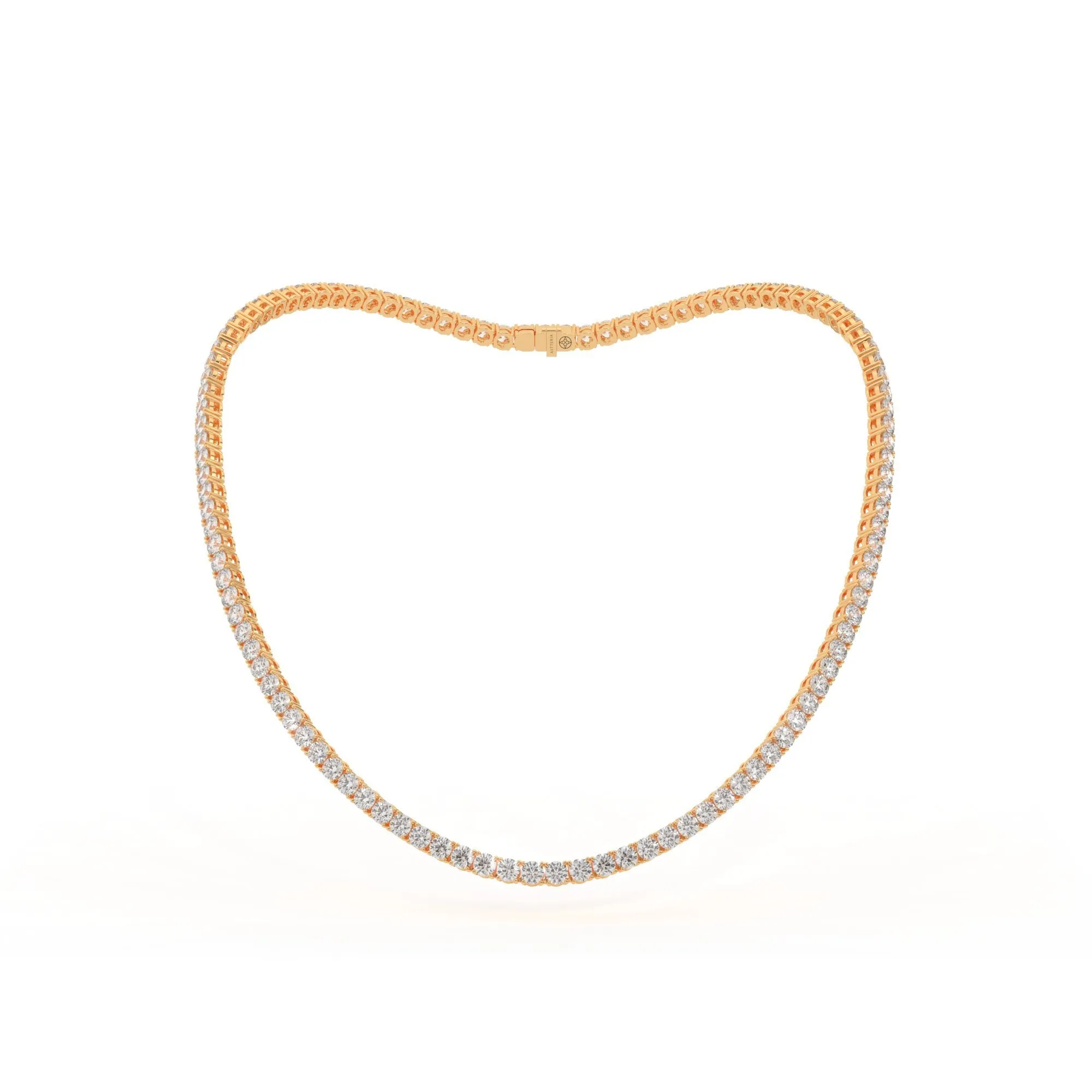 Round shape diamond tennis necklace, 26.0 Ct. TW,Pendant&Necklace