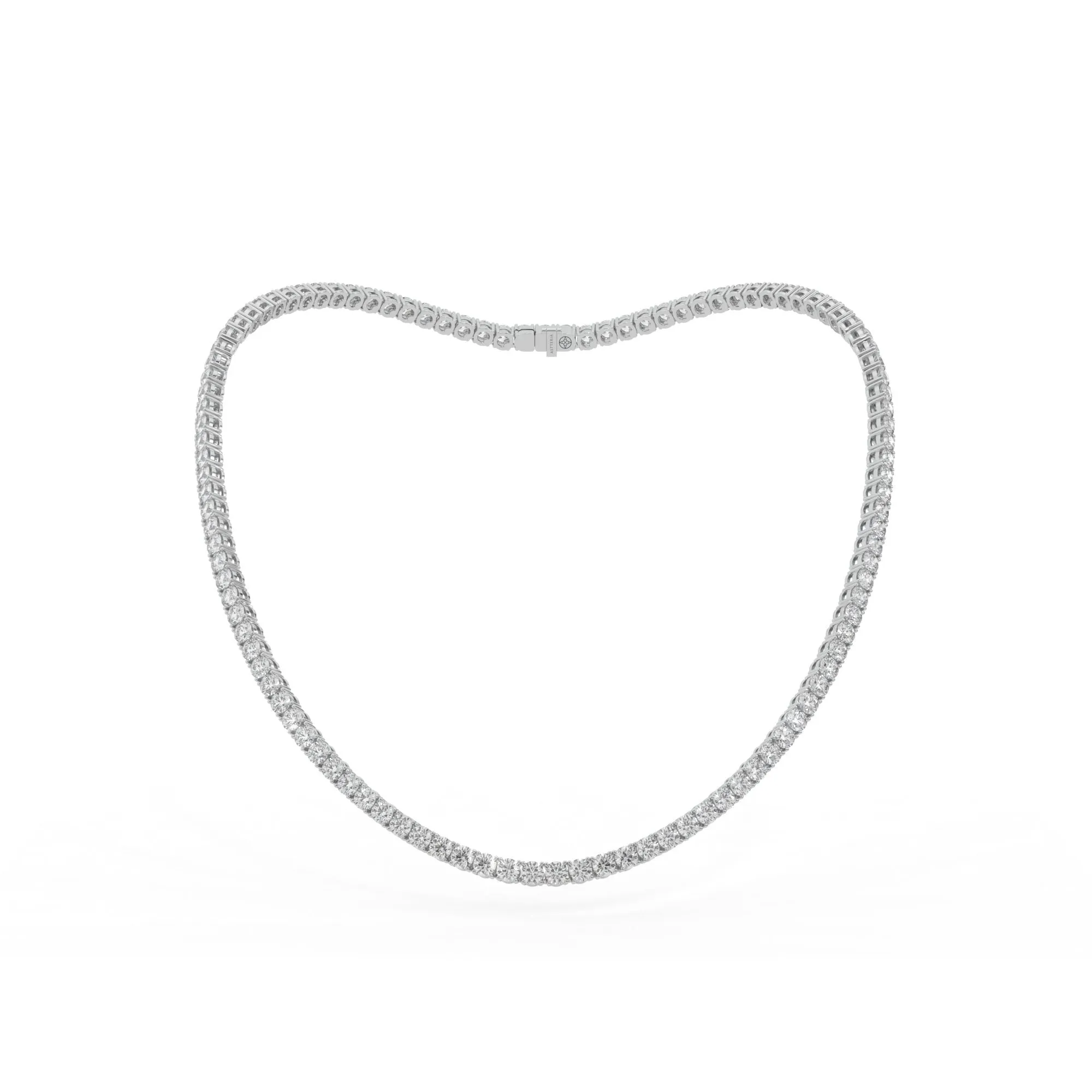 Round shape diamond tennis necklace, 26.0 Ct. TW,Pendant&Necklace