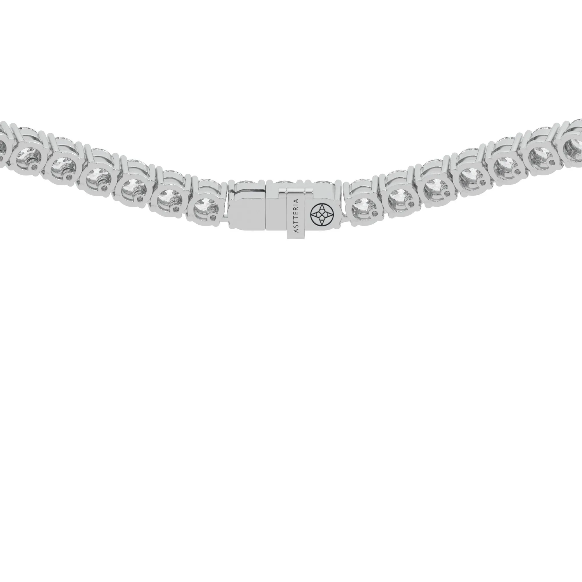Round shape diamond tennis necklace, 33.0 Ct. TW,Pendant&Necklace