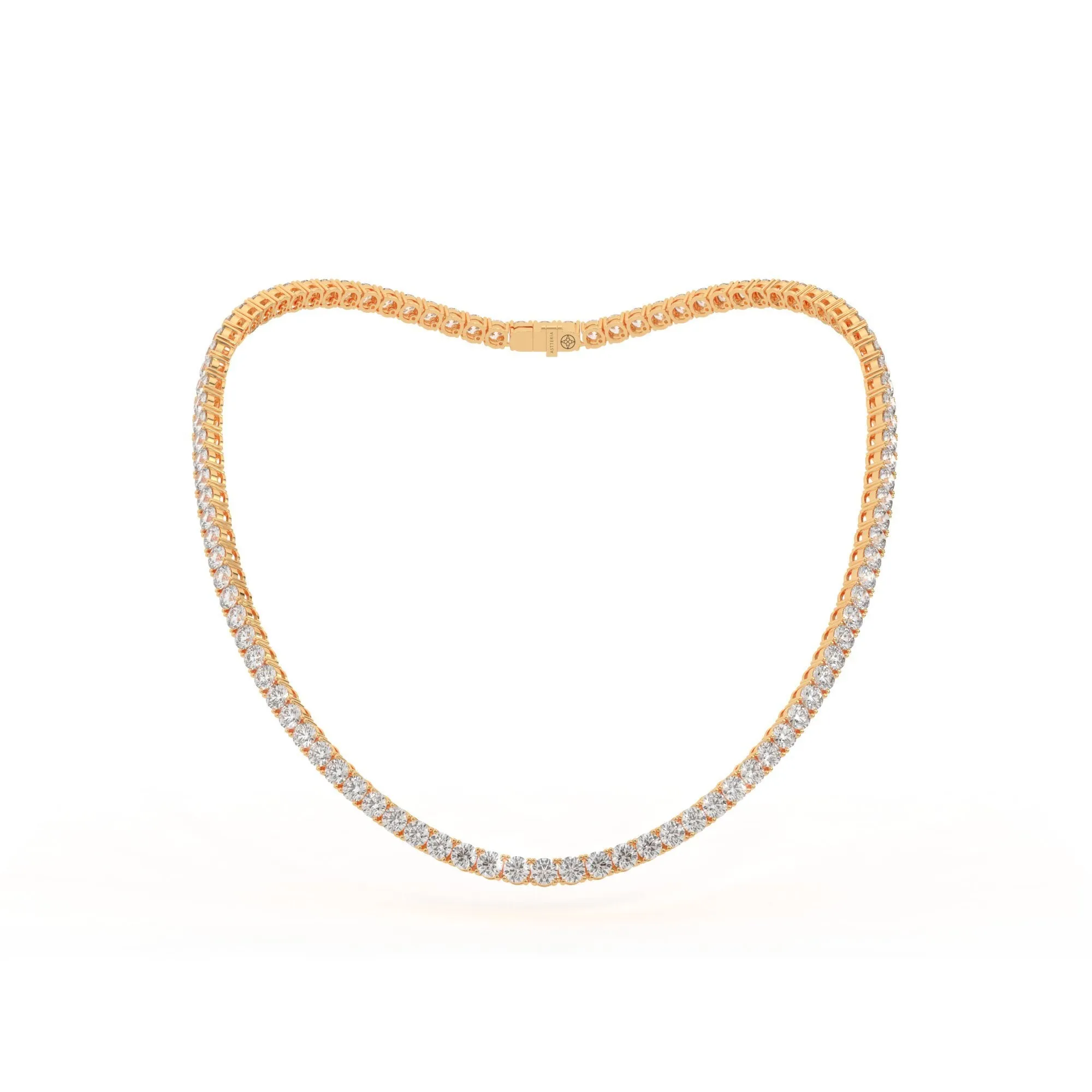 Round shape diamond tennis necklace, 33.0 Ct. TW,Pendant&Necklace