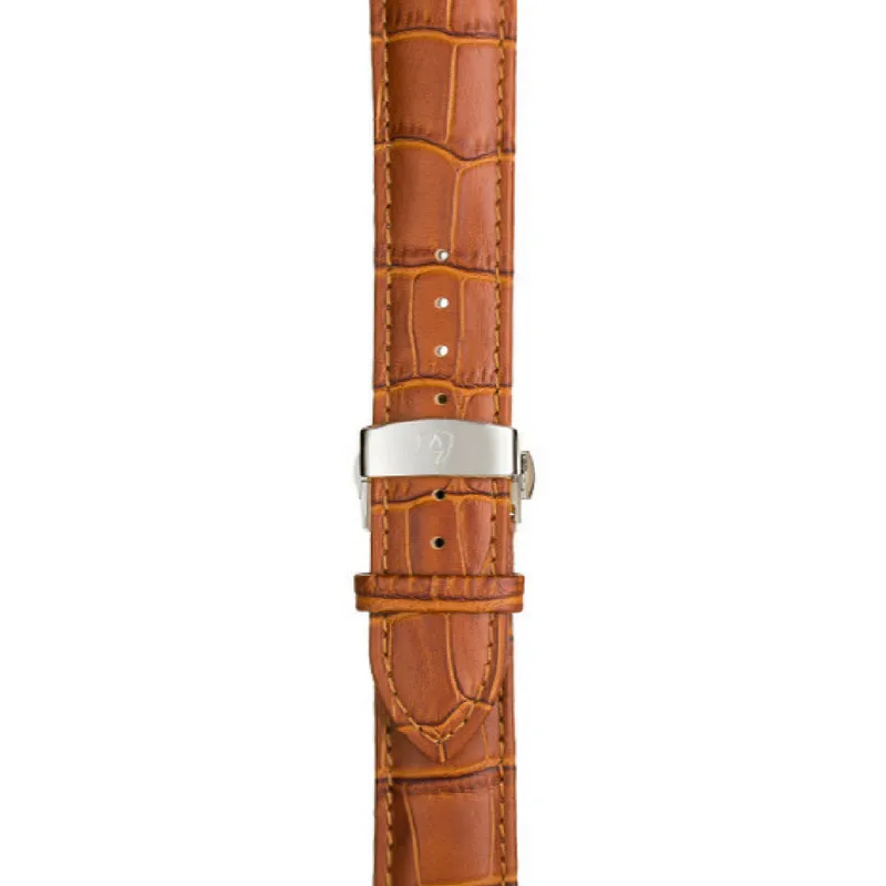 Tan Calfskin Leather Band,Premium watch strap