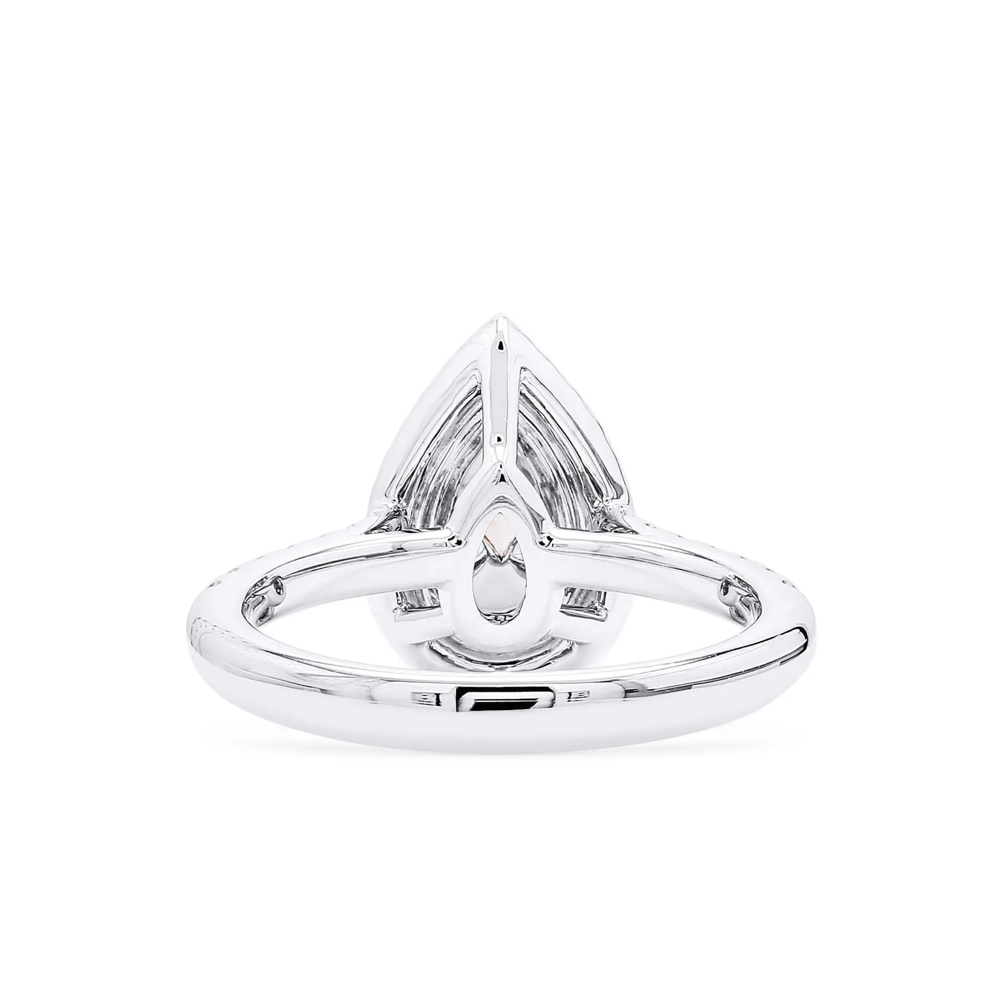 Very Light Pink Diamond Ring, 1.23 Ct. TW, Pear shape, GIA Certified,Rings Colored Diamond