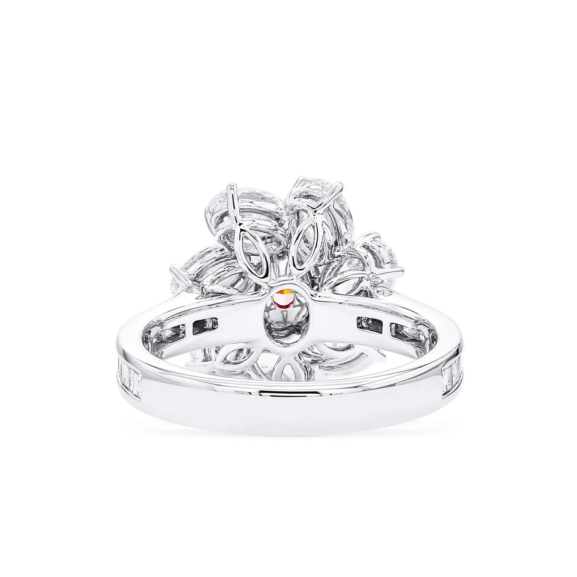 Very Light Pink Diamond Ring, 2.82 Ct. TW, Oval shape, GIA Certified,Rings Colored Diamond