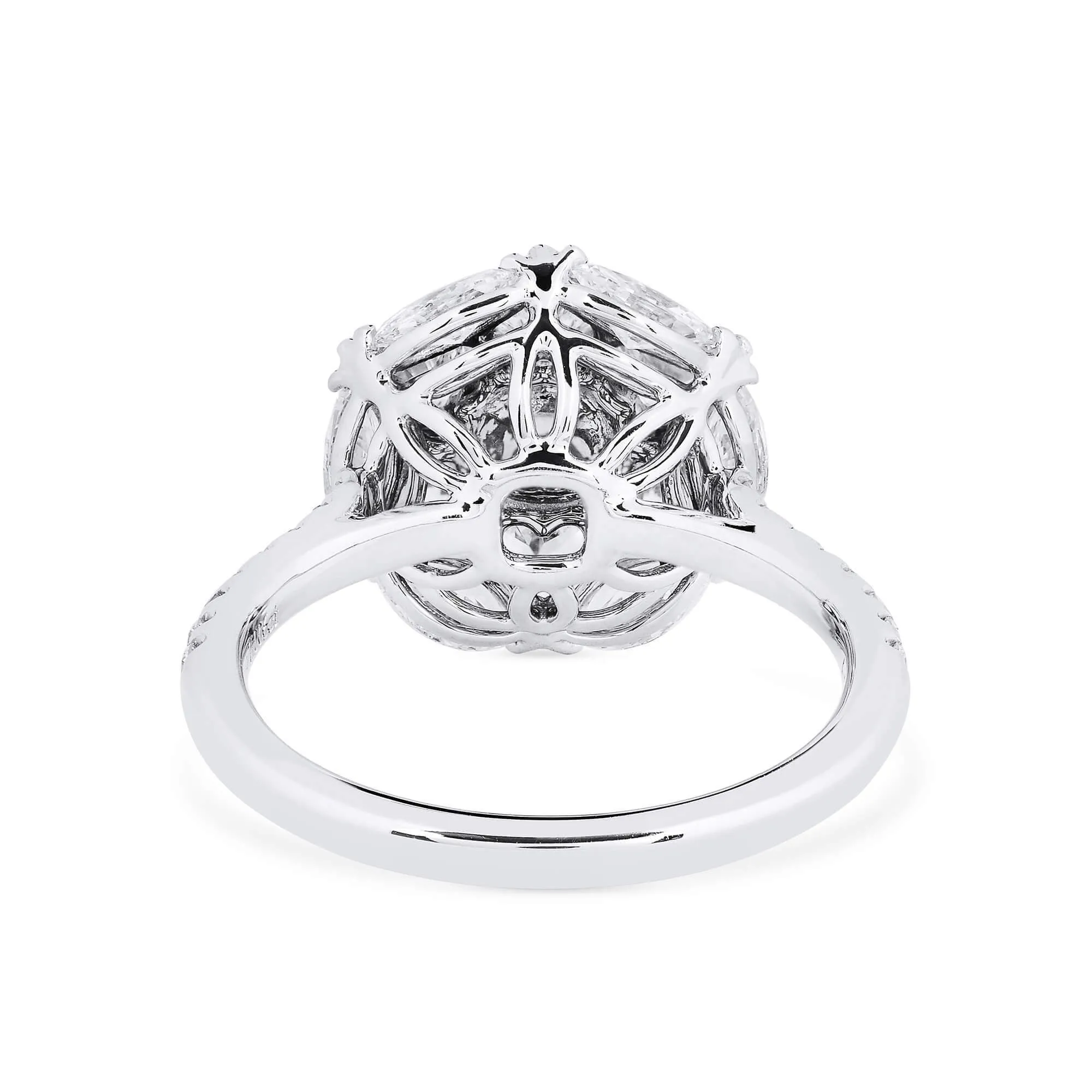 Very Light Pink Diamond Ring, 2.83 Ct. TW, Cushion shape, GIA Certified,Rings Colored Diamond
