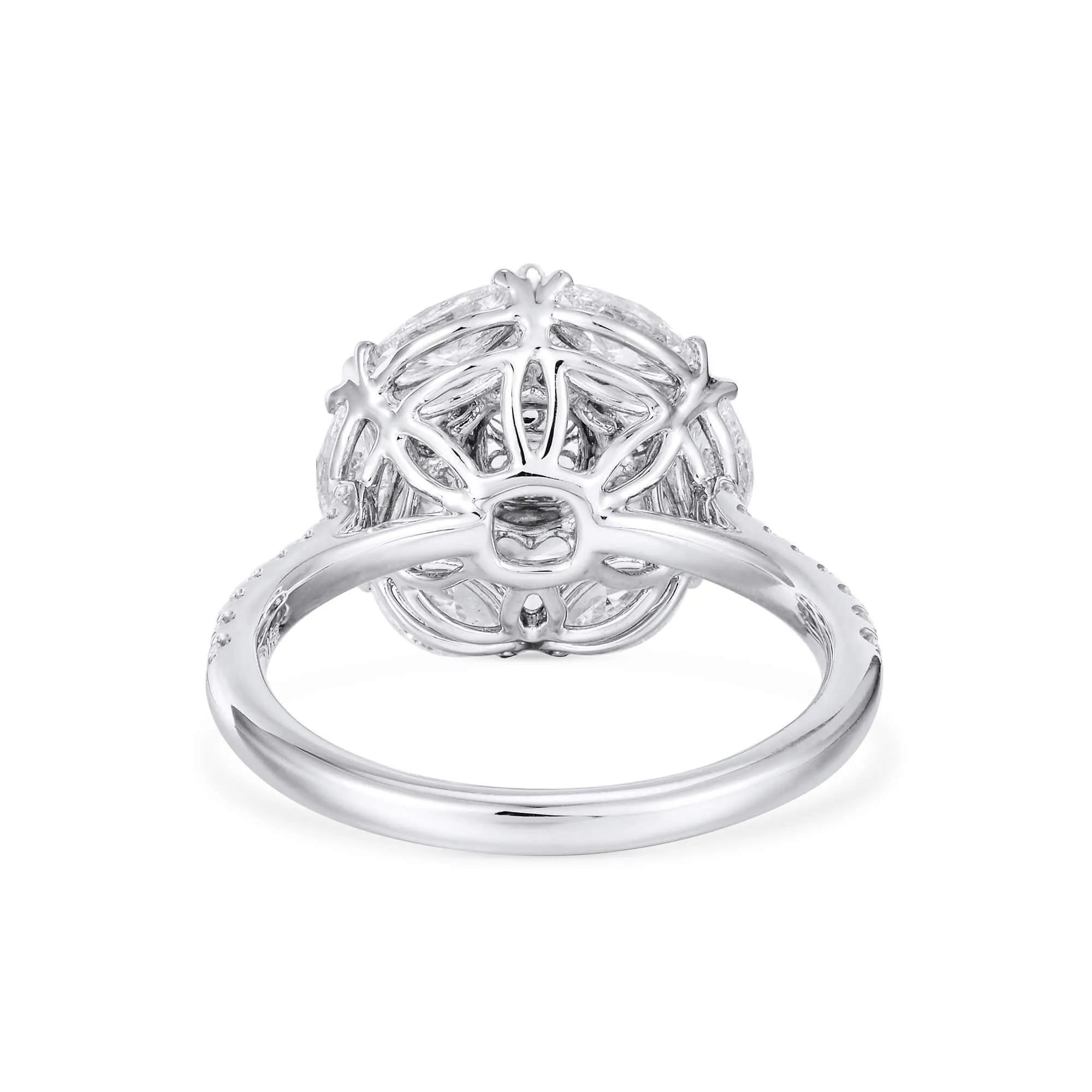 Very Light Pink Diamond Ring, 3.04 Ct. TW, Cushion shape, GIA Certified,Rings Colored Diamond