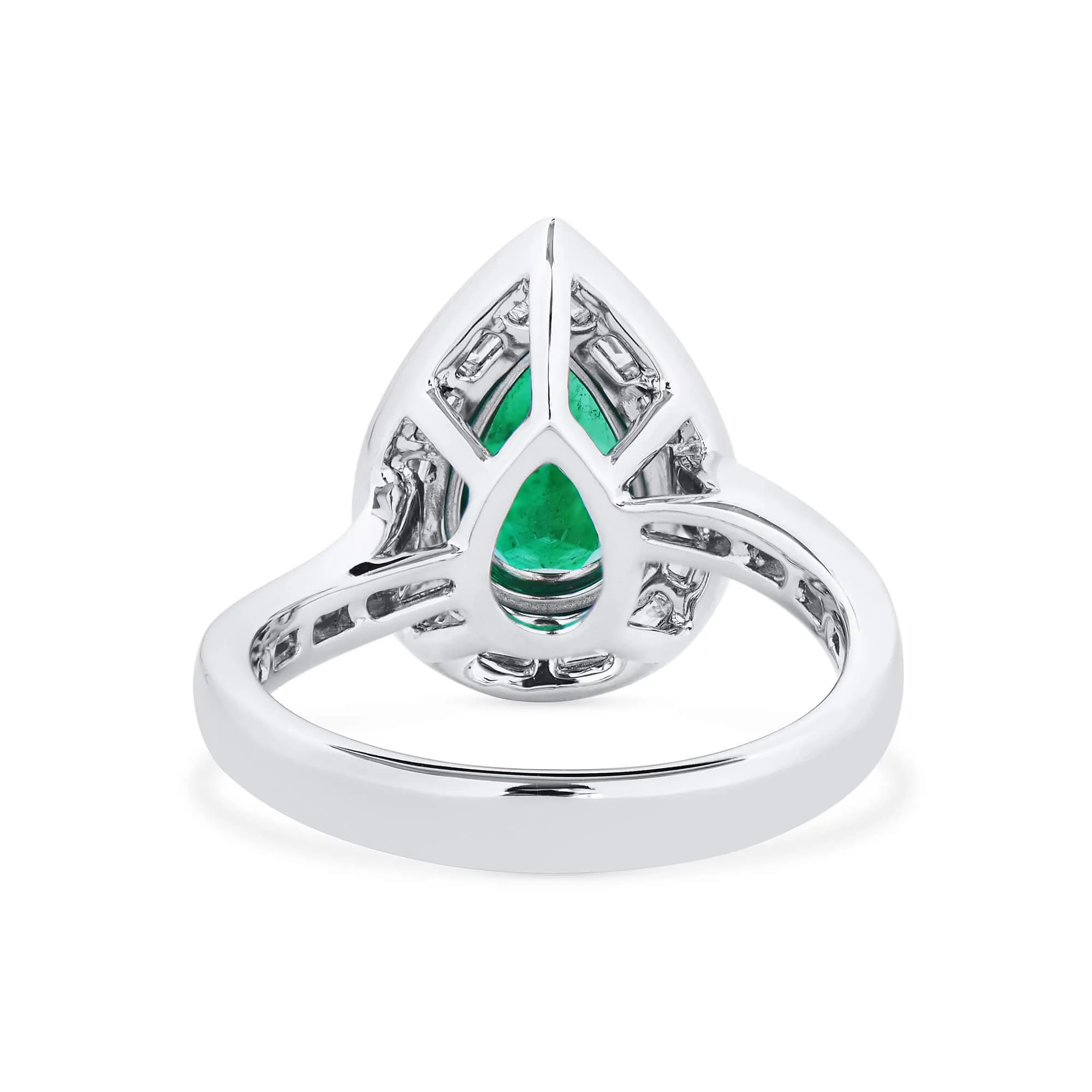 Vivid Green Colombian Emerald And Diamond Ring, 1.45 Ct. (2.48 Ct. TW), GRS2021-038574,Emerald Rings