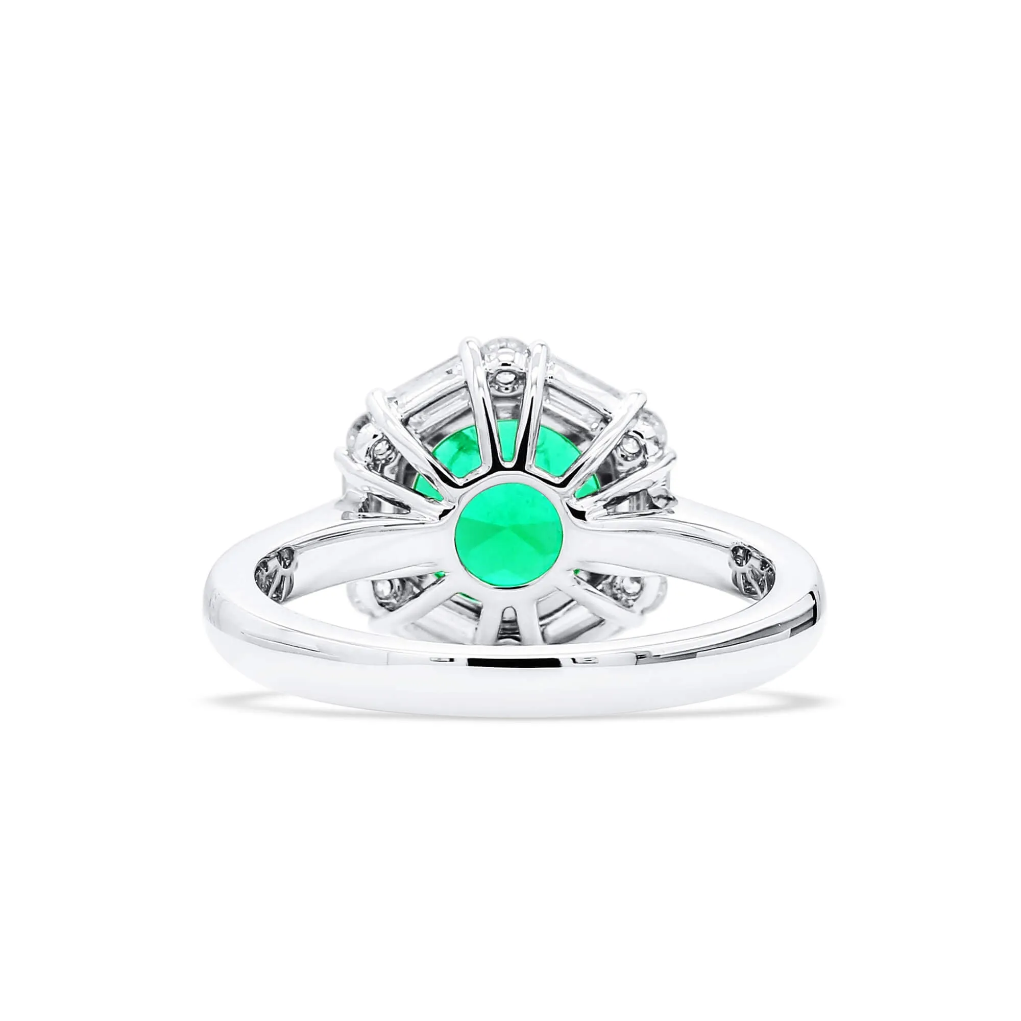 Vivid Green Colombian Emerald And Diamond Ring|1.82 Ct. (2.48 Ct. TW), GRS2020-128132,Emerald Rings