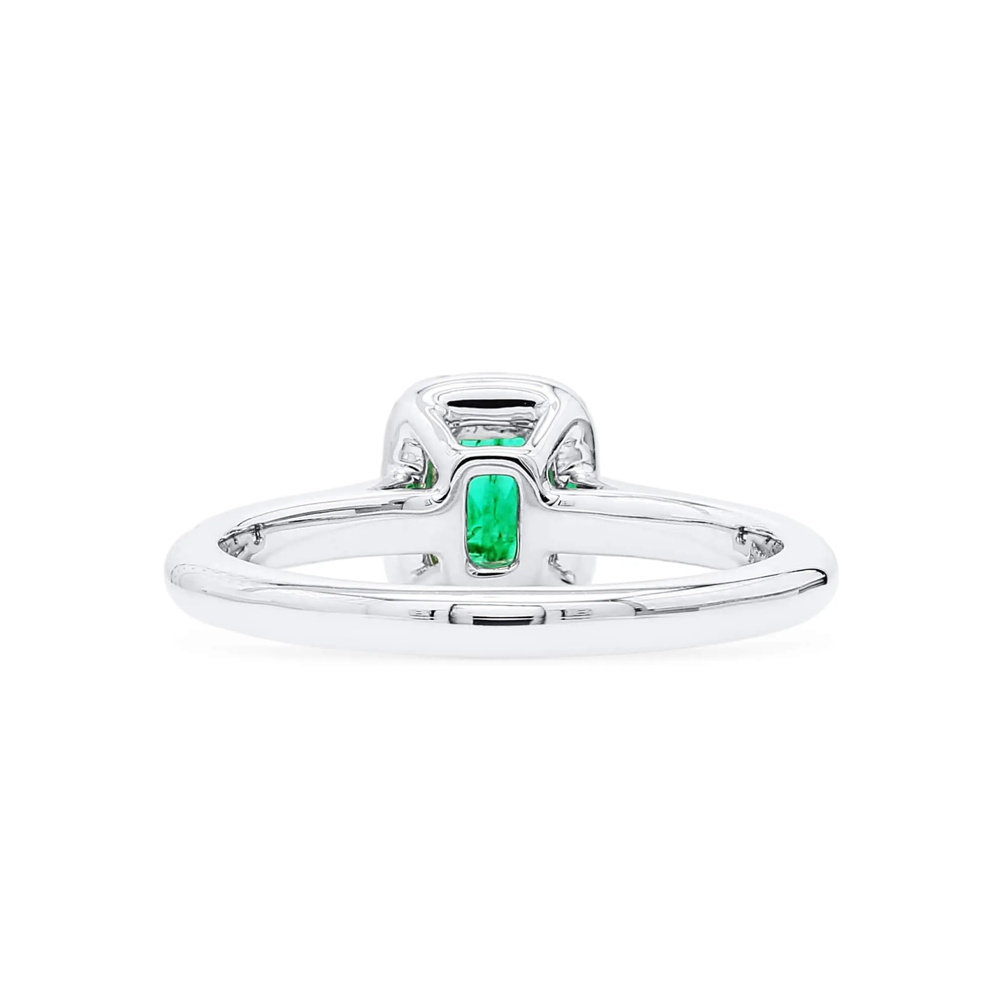 Vivid Green Emerald And Diamond Ring, 0.40 Ct. (0.65 Ct. TW), G2111260105,Emerald Rings