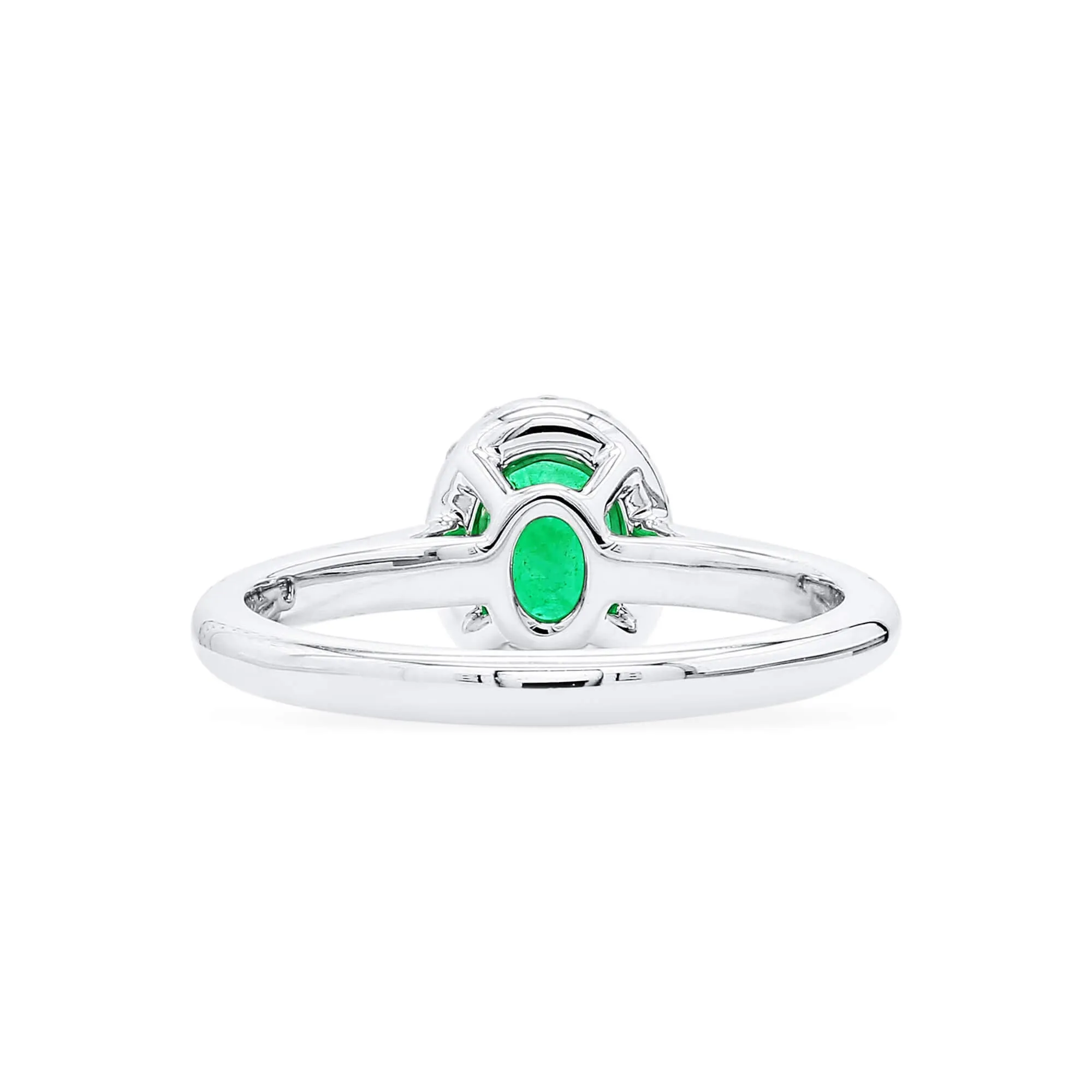 Vivid Green Emerald And Diamond Ring, 0.61 Ct. (0.87 Ct. TW), G2111260109,Emerald Rings