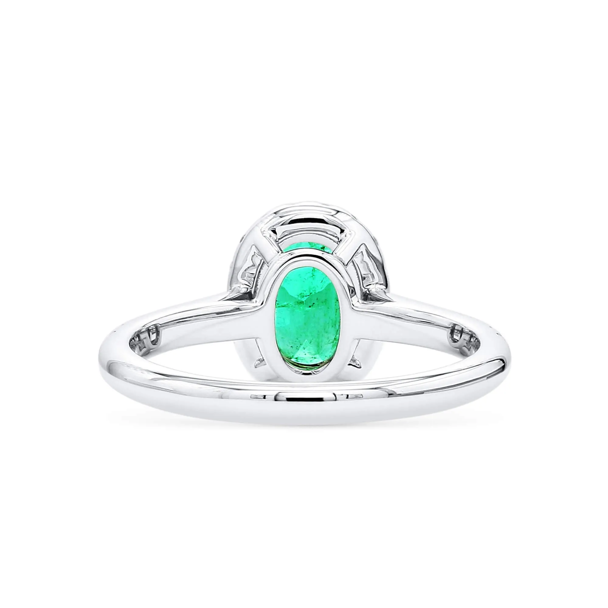 Vivid Green Emerald And Diamond Ring, 1.00 Ct. (1.27 Ct. TW), G2106160429,Emerald Rings