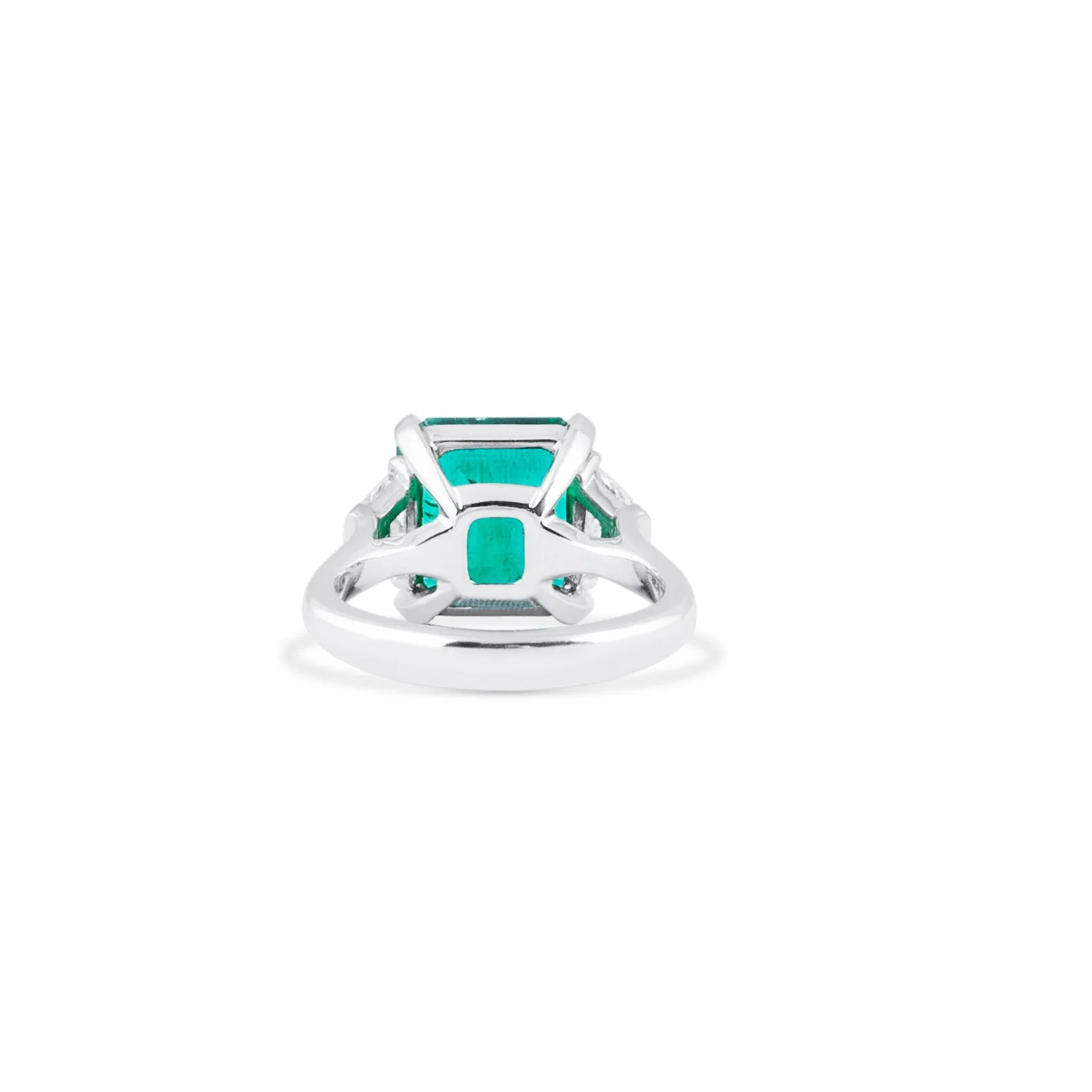 Vivid Green Emerald And Diamond Ring, 4.81 Ct. (5.51 Ct. TW), GRS2018-058321,Emerald Rings