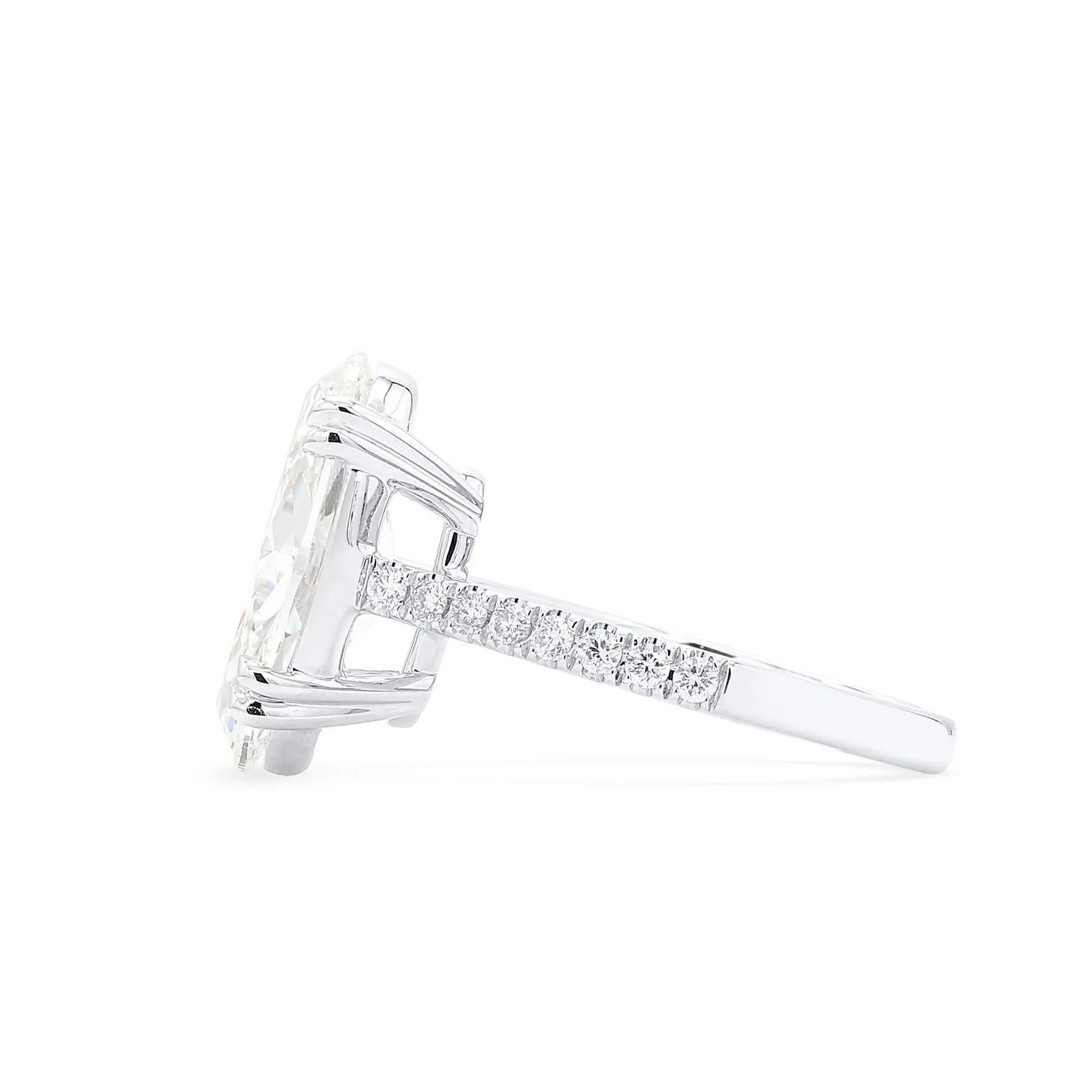 White Diamond Ring, 5.35 Ct. TW, Oval Shape, GIA Certified,Rings Jewelry