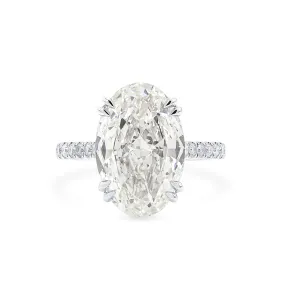 White Diamond Ring, 5.35 Ct. TW, Oval Shape, GIA Certified,Rings Jewelry